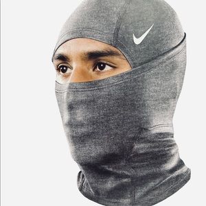 NWB Nike Pro Hyperwarm Hood Balaclava Dri-Fit Technology Gray